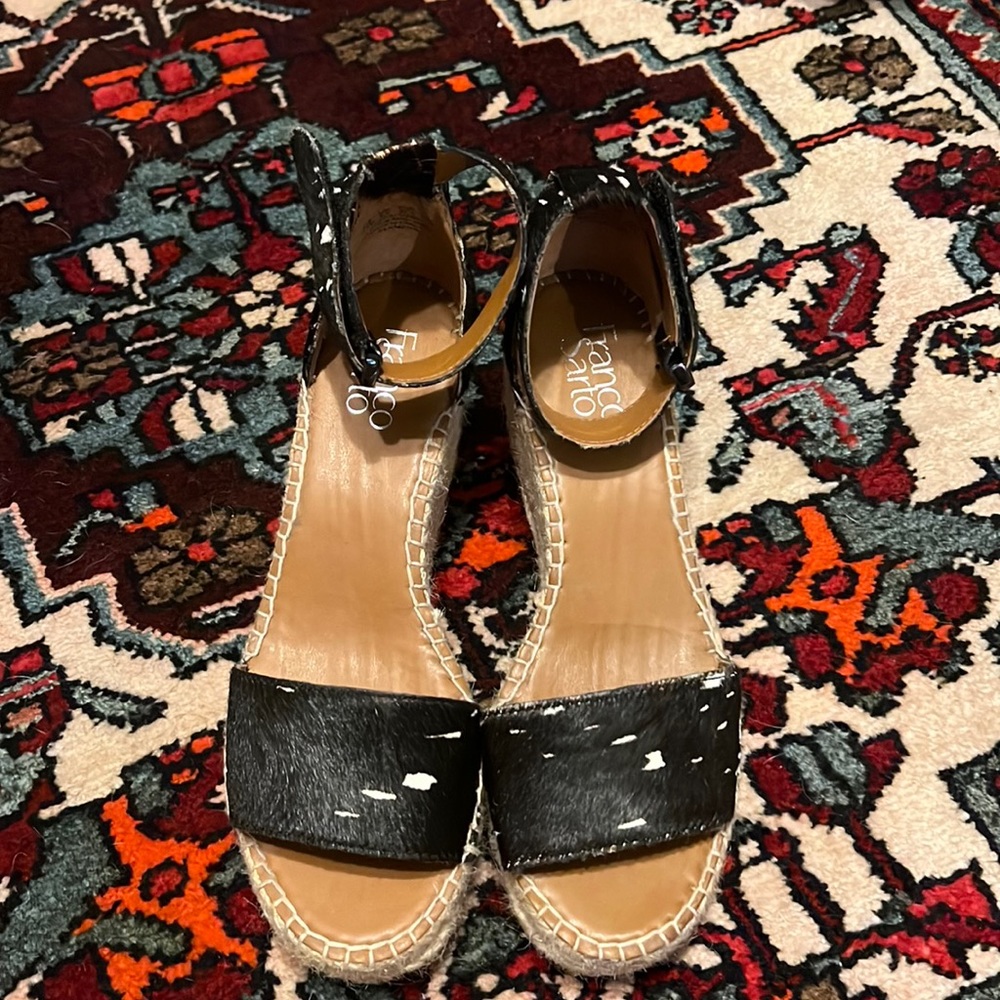 Franco Sarto Platform Animal Print Sandals